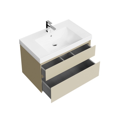 Тумба CUBO подвесная с ящиками 80, лимо матовая