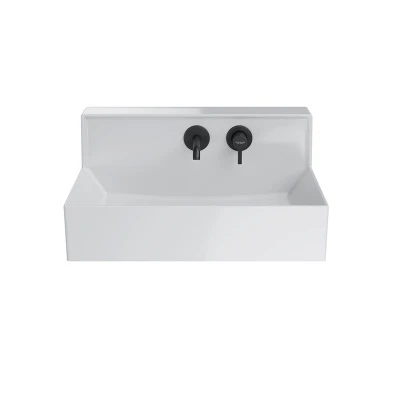 Раковина LOGICA M мебельная\подвесная cо встроенным смесителем 65, белая глянцевая Раковина LOGICA M мебельная\подвесная cо встроенным смесителем 65, белая глянцевая