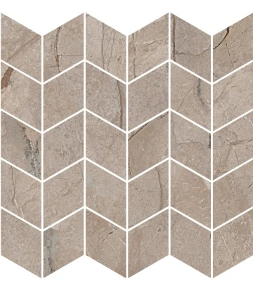 Декор Ифран мозаичный бежевый светлый глянцевый обрезной 30x31,2x0,9