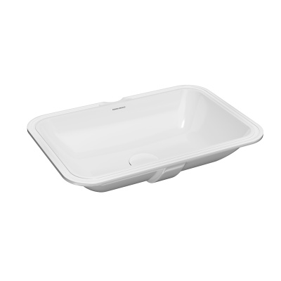 Раковина PLAZA встраиваемая снизу 55, белая глянцевая Раковина PLAZA встраиваемая снизу 55, белая глянцевая