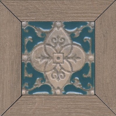 Декор Меранти пепельный мозаичный 13x13x1,1