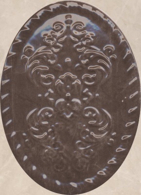 Керамический декор 12x16x1 Версаль коричневый глянцевый Керамический декор 12x16x1 Версаль коричневый глянцевый