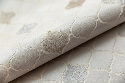 Обои виниловые Арабески мотив, бежевый светлый Обои виниловые Арабески мотив, бежевый светлый