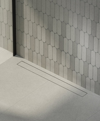 Душевой лоток double из нержавеющей стали, 75 см