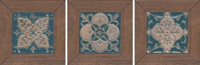 Вставка Меранти бежевый темный мозаичный 13x13x1,1