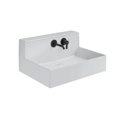 Раковина LOGICA M мебельная\подвесная cо встроенным смесителем 65, белая глянцевая Раковина LOGICA M мебельная\подвесная cо встроенным смесителем 65, белая глянцевая