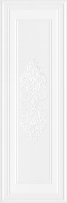 Декор Монфорте белый панель матовый обрезной 40x120x1 Декор Монфорте белый панель матовый обрезной 40x120x1