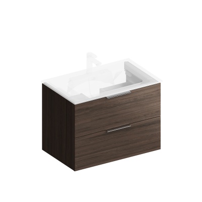 Тумба PIANO подвесная с ящиками 75, дымчатый вяз