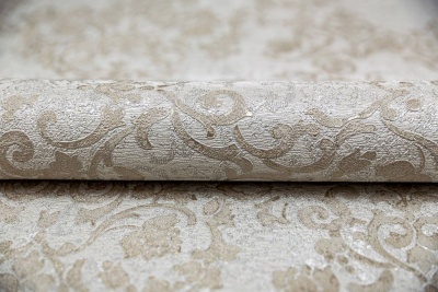 Обои виниловые Флора мотив, серый, бежевый