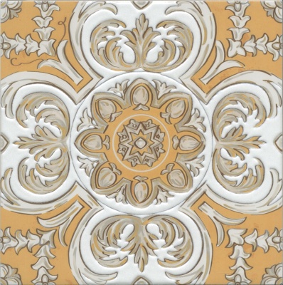 Декор Алмаш центр жёлтый 30x30x0,8 Декор Алмаш центр жёлтый 30x30x0,8