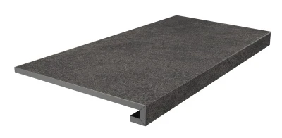 Ступень клееная фронтальная Портленд антрацит матовый обрезной 33x80x0,9 Ступень клееная фронтальная Портленд антрацит матовый обрезной 33x80x0,9