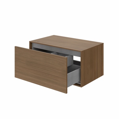 Тумба ATOLLO напольная/подвесная с ящиком 80, деревянная Тумба ATOLLO напольная/подвесная с ящиком 80, деревянная