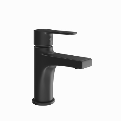 Смеситель SONATA для раковины без донного клапана, матовый черный