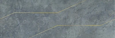 Декор Эвора синий светлый глянцевый обрезной 30x89,5x1,1