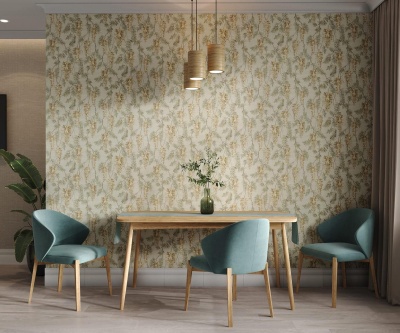 Обои виниловые Эдем мотив, зелёный