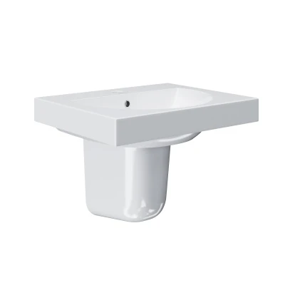 Полупьедестал PRO подвесной, белый глянцевый Полупьедестал PRO подвесной, белый глянцевый