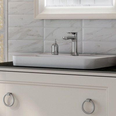 Смеситель для раковины OLE однорычажный без донного клапана 3/8, хром глянец