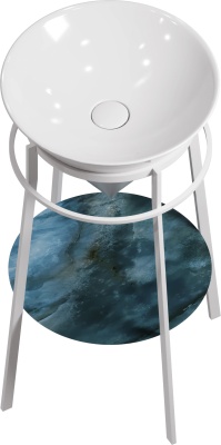 Металлическая структура CONO напольная 44, белая матовая