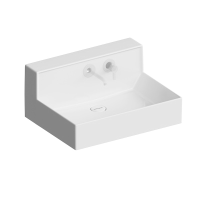 Раковина LOGICA M мебельная\подвесная cо встроенным смесителем 65, белая глянцевая