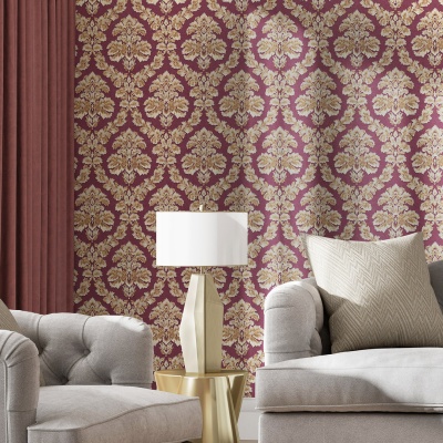 Обои виниловые Палаццо мотив, красный Обои виниловые Палаццо мотив, красный