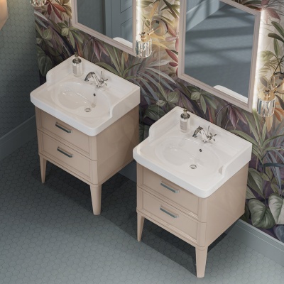 Раковина POMPEI подвесная/мебельная 60, белая глянцевая Раковина POMPEI подвесная/мебельная 60, белая глянцевая