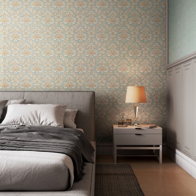 Обои виниловые Палаццо мотив, зеленый Обои виниловые Палаццо мотив, зеленый