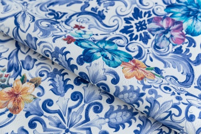 Обои виниловые Азулежу мотив, цветной