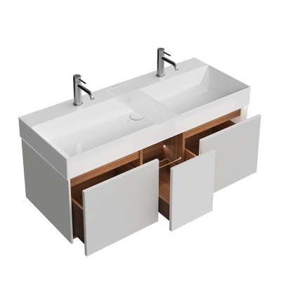 Тумба GRANDE подвесная 120, 3 ящика, архитектурный серый Тумба GRANDE подвесная 120, 3 ящика, архитектурный серый