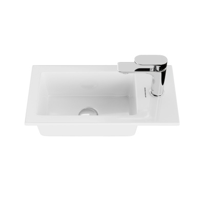 Раковина LATO встраиваемая сверху 50, белая глянцевая