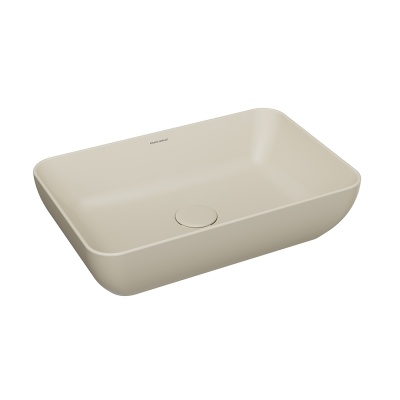 Раковина PLAZA накладная 55, песочная матовая Раковина PLAZA накладная 55, песочная матовая