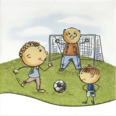 Декор Весёлые старты «Футбол» 20x20x0,69