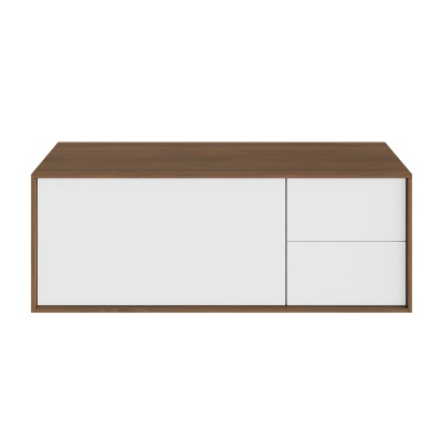 Тумба ATOLLO напольная/подвесная с ящиками 110, белая матовая Тумба ATOLLO напольная/подвесная с ящиками 110, белая матовая