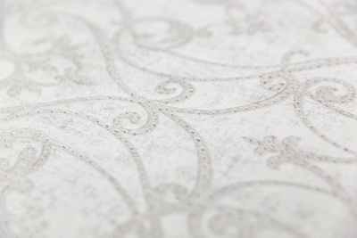 Обои виниловые на флизелиновой основе Дамаск мотив, белый